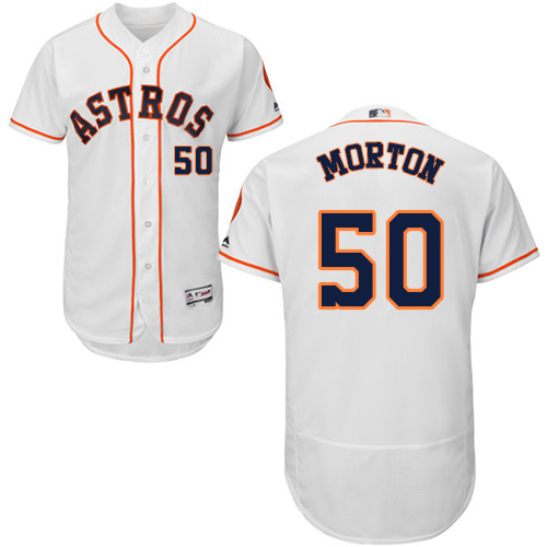 Astros #50 Charlie Morton White Flexbase Authentic Collection Stitched ...